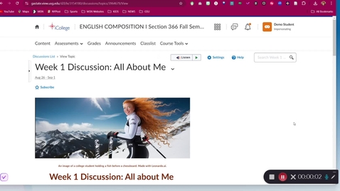 Thumbnail for How to do Discussion Post #1