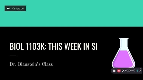 Thumbnail for BIOL 1103K Dr. Blaustein Week 10 (3/29 - 4/2)