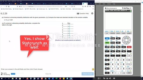 Thumbnail for entry Math 1401 - Question 6.2.29 Problem 13 with Statcrunch