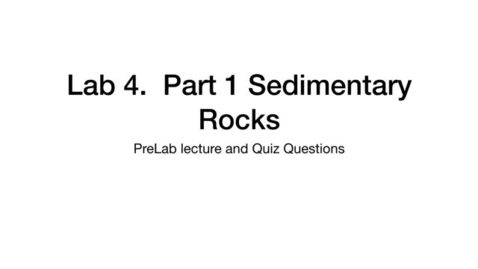 Thumbnail for entry SedimentaryRocksPart1