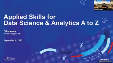 Thumbnail for entry MSDA Essential Boot Camp Applied Skills for Data Science &amp; Analytics A to Z-PMolar 09.09.23