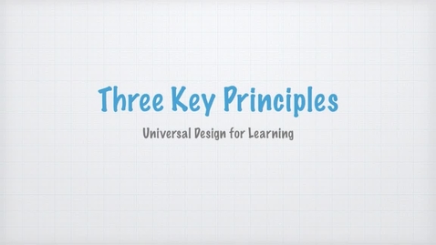 Thumbnail for Principles of Universal Design for Learning