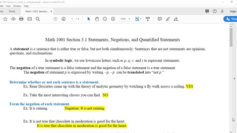Thumbnail for Math1001 Section 3.1 and 3.2 Abbreviated