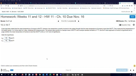 Thumbnail for HW 11 Question 16 Problem 10.3.18-T