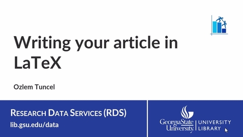 Thumbnail for LaTeX 3: Writing Your Article (Basics)