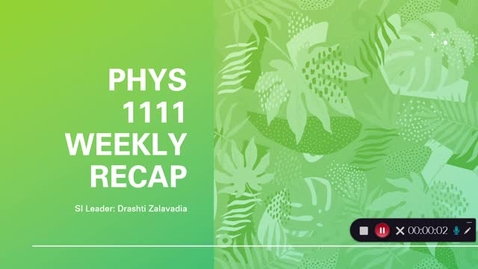 Thumbnail for PHYS 1111 Dr. Raghavan Week 13 (04/19-04/23)