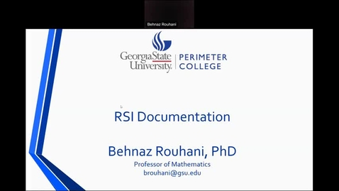 Thumbnail for entry RSI Documentation