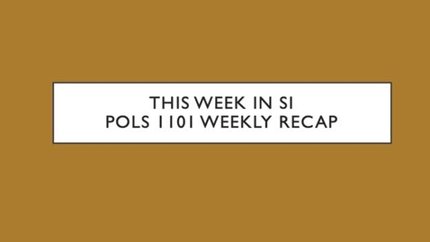 Thumbnail for POLS 1101 - Week 2 (6/14-6/20)