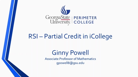 Thumbnail for RSI - Partial Credit