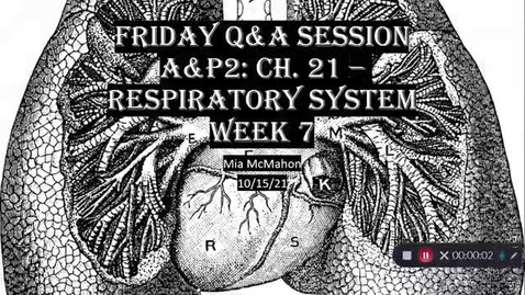 Thumbnail for Ch. 21 -  Respiratory System Wrap Up! - Quiz