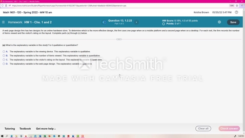 Thumbnail for Math 1401 hw question 1.2.22