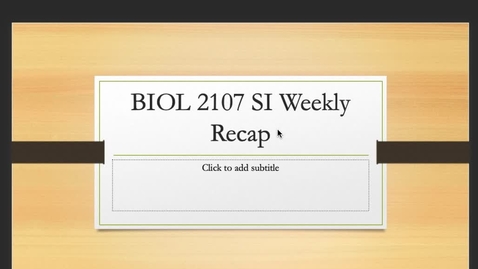 Thumbnail for entry BIOL 2107 Dr. Zhang week 9 (11/09-11/13)