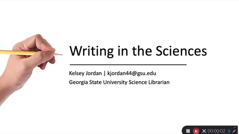 Thumbnail for Writing in the Sciences