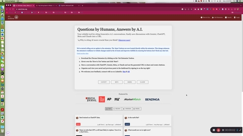 Thumbnail for Using the AI Archives Extension in Chrome