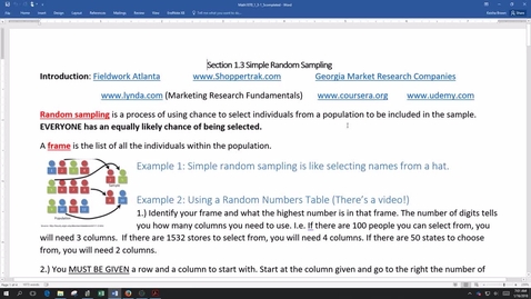 Thumbnail for Video Lecture Sections 1.3 - 1.5