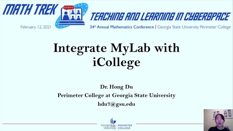 Thumbnail for entry Integrating MyLab Math with iCollege