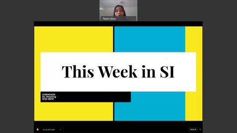 Thumbnail for CHEM 2400 Dr. Mooring Week 9 (3/22-26/21)