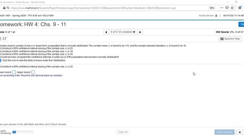 Thumbnail for Math1401 Question 8 Problem 9.2.17