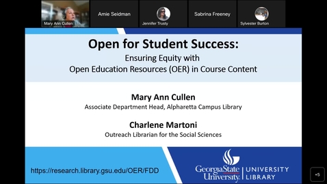 Thumbnail for OER for Student Success recording