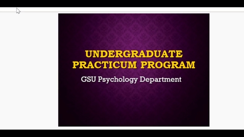 Thumbnail for Research Practicum Program Informational Video