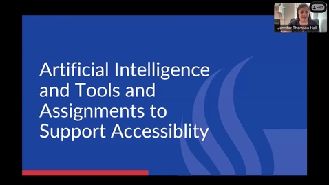 Thumbnail for AI and Accessibility: AI-Based Tools and Assignments to Support an Accessible Classroom