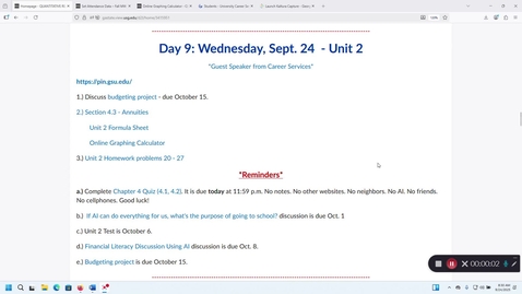 Thumbnail for Fall 2025 Budgeting Project Review