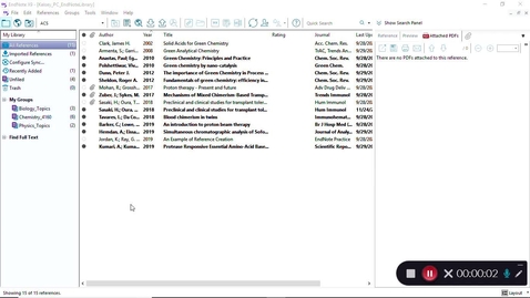 Thumbnail for EndNote: Creating a Compressed Library