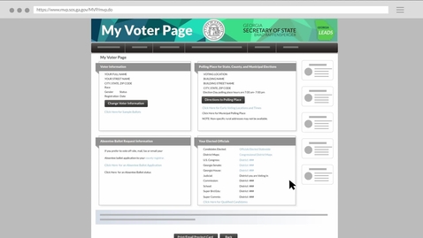 Thumbnail for Voting In Person in Georgia (Part 4): Election Day Voting