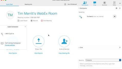 Thumbnail for Connect Your Audio in a WebEx Call