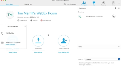 Thumbnail for entry Connect Your Audio in a WebEx Call