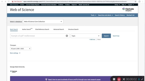 Thumbnail for Exporting Citations: Web of Science
