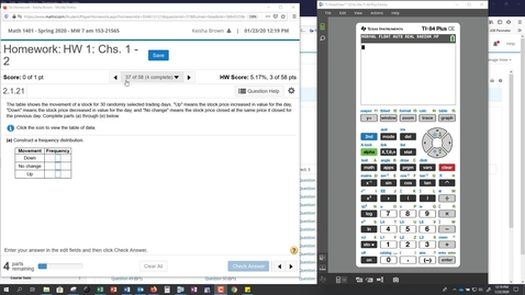 Thumbnail for entry Math 1401 HW 1 Questions 36 and 37 Problems 2.1.17 and 2.1.21