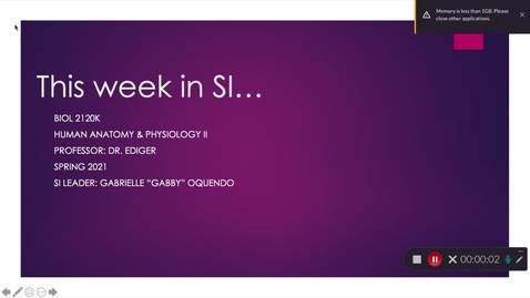 Thumbnail for BIOL 2120K, Dr. Ediger- Week 6 (02/22-02/26)