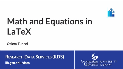 Thumbnail for LaTeX 7: Math and Equations