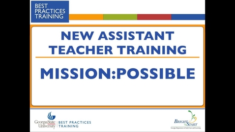 Thumbnail for entry New Assistant Teacher Mission Possible