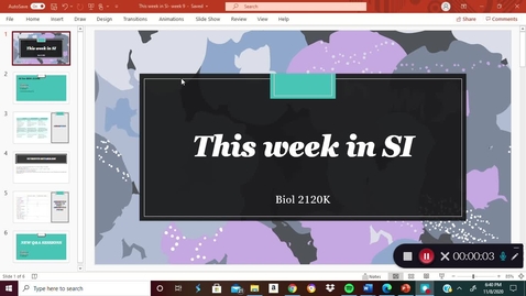 Thumbnail for BIOL 2120K- Dr. Ediger - Week 10 - (11/02 - 11/06)