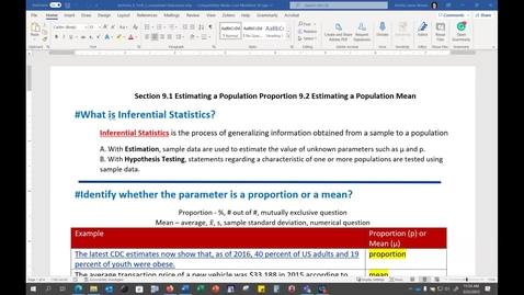 Thumbnail for Abbreviated Video Lecture Sections 9.1 and 9.2