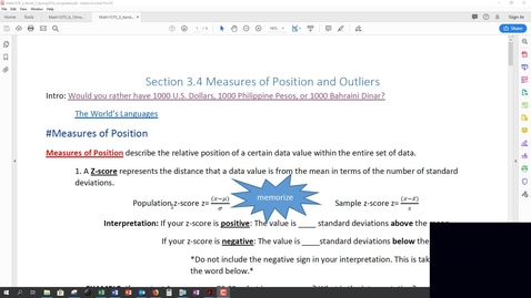 Thumbnail for entry Video Lecture Sections 3.4 and 3.5 (Abbreviated Spring 2019)