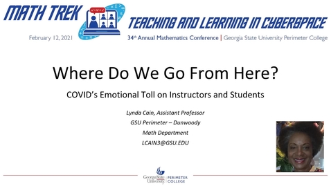 Thumbnail for entry Where Do We Go From Here?  COVID's Emotional Toll on Instructors and Students