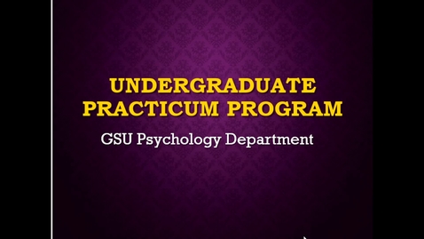 Thumbnail for Research Practicum Program in Psychology 2021 Practicum Fair