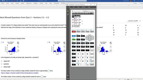 Thumbnail for Math 1401 - Most Missed Questions Quiz 2 - Sections 3.1 - 3.2