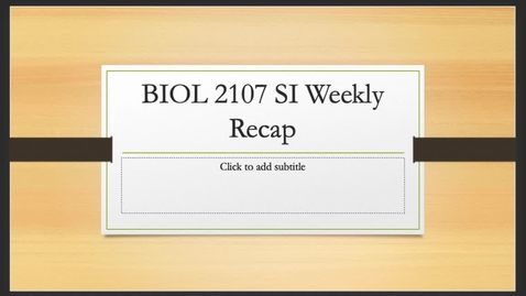 Thumbnail for BIOL 2107 Dr. Zhang week 9 (10/19-10/23)