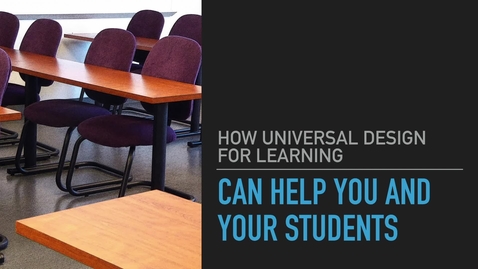 Thumbnail for Universal Design for Learning [HD]