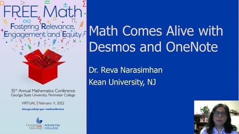 Thumbnail for entry Math Comes Alive with Desmos and OneNote