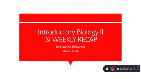 Thumbnail for entry BIOL1104K Weekly Recap (06/07-06/11)