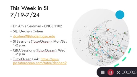 Thumbnail for This Week in ENGL 1102 (7/19-7/24)