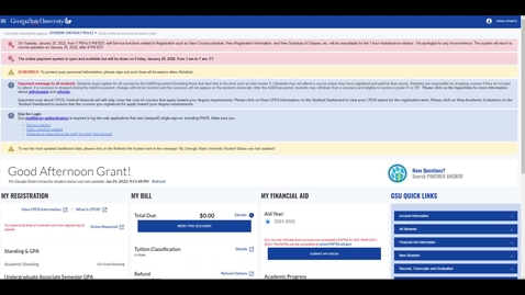 Thumbnail for entry How To View College Schedule When A Hold Is Present