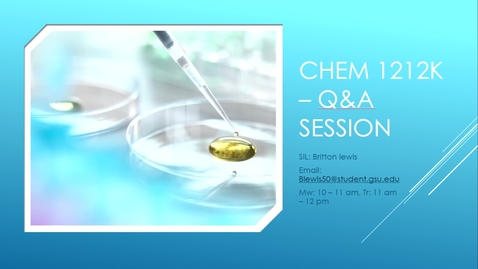 Thumbnail for Chem 1212K Dr.Jiang Week 6 (2/22 - 2/26)