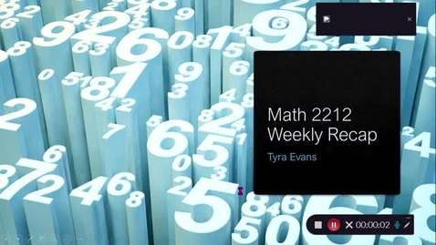 Thumbnail for Math 2212 Prof. Patreck Chikwanda Week 10 (03-21/03/27)