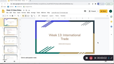 Thumbnail for entry ECON 2105 Week 13 (11/16 - 11/20)